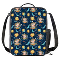 Cute Cartoon Aquarius Pattern Print Crossbody Lunch Bag