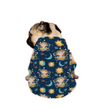 Cute Cartoon Aquarius Pattern Print Dog Zip Up Jacket