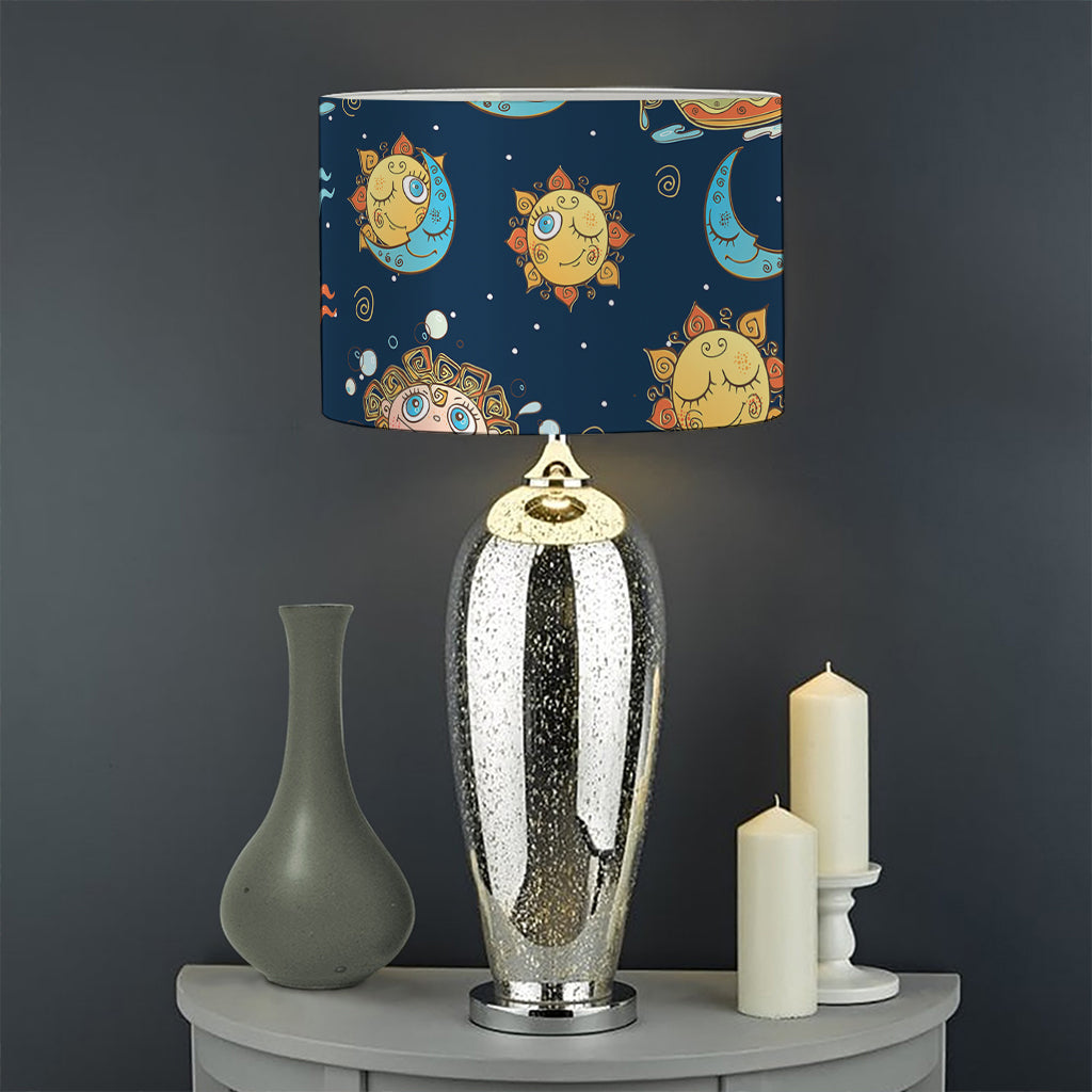 Cute Cartoon Aquarius Pattern Print Drum Lamp Shade