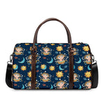 Cute Cartoon Aquarius Pattern Print Duffle Bag