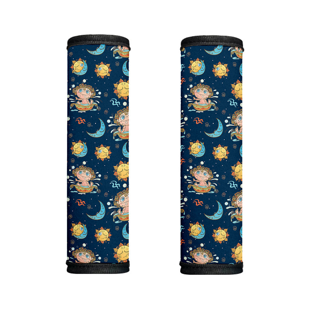 Cute Cartoon Aquarius Pattern Print Handle Covers