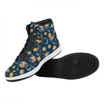 Cute Cartoon Aquarius Pattern Print High Top Leather Sneakers