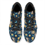 Cute Cartoon Aquarius Pattern Print High Top Leather Sneakers