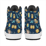 Cute Cartoon Aquarius Pattern Print High Top Leather Sneakers