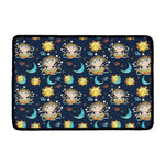Cute Cartoon Aquarius Pattern Print Kitchen Mat
