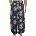 Cute Cartoon Aquarius Pattern Print Lantern Pants