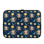 Cute Cartoon Aquarius Pattern Print Laptop Sleeve