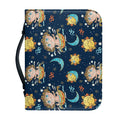 Cute Cartoon Aquarius Pattern Print Leather Bible Cover