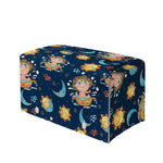 Cute Cartoon Aquarius Pattern Print Leather Tissue Box Cover