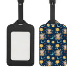Cute Cartoon Aquarius Pattern Print Luggage Tag