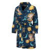 Cute Cartoon Aquarius Pattern Print Men's Bathrobe