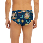 Cute Cartoon Aquarius Pattern Print Men's Briefs