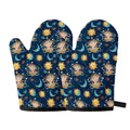 Cute Cartoon Aquarius Pattern Print Oven Mitts