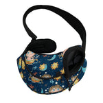Cute Cartoon Aquarius Pattern Print Pet Sling Carrier