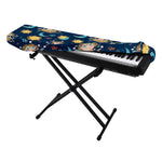 Cute Cartoon Aquarius Pattern Print Piano Keyboard Cover