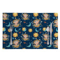 Cute Cartoon Aquarius Pattern Print Placemat