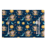 Cute Cartoon Aquarius Pattern Print Placemat