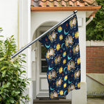 Cute Cartoon Aquarius Pattern Print Polyester Flag