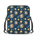 Cute Cartoon Aquarius Pattern Print Rectangular Crossbody Bag