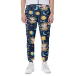 Cute Cartoon Aquarius Pattern Print Scuba Joggers