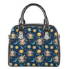 Cute Cartoon Aquarius Pattern Print Shoulder Handbag