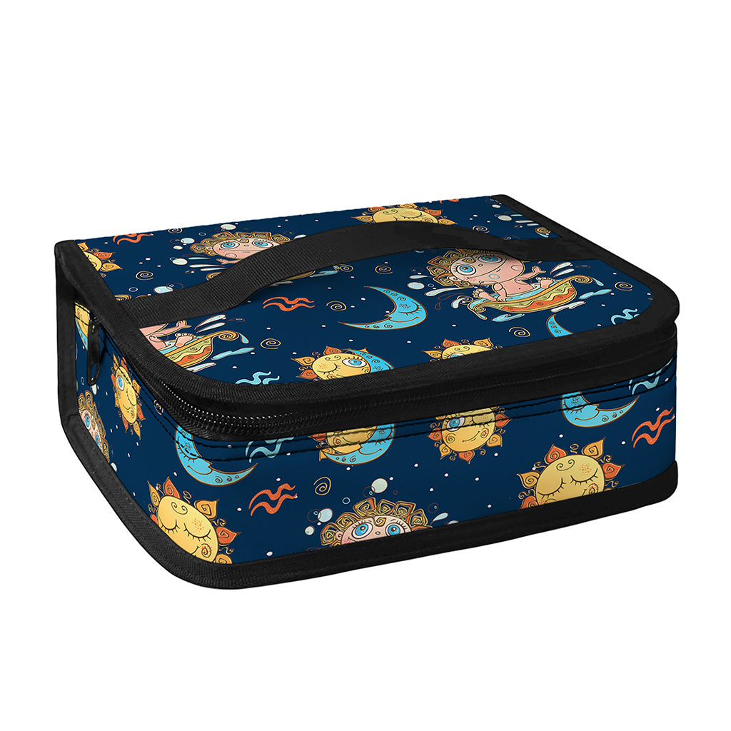 Cute Cartoon Aquarius Pattern Print Small Lunch Bag