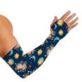 Cute Cartoon Aquarius Pattern Print Sun Protection Arm Sleeves