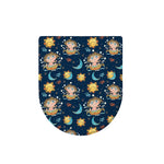 Cute Cartoon Aquarius Pattern Print Toilet Lid Cover