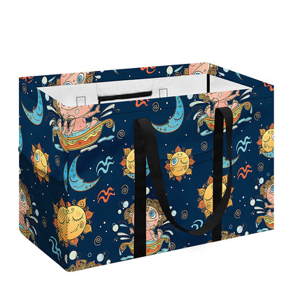 Cute Cartoon Aquarius Pattern Print Utility Tote Bag