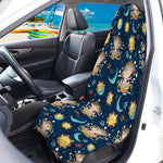 Cute Cartoon Aquarius Pattern Print Waterproof Car Seat Cover