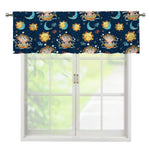 Cute Cartoon Aquarius Pattern Print Window Valance