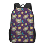 Cute Cartoon Aries Pattern Print 17 Inch Backpack
