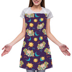 Cute Cartoon Aries Pattern Print Adjustable Apron