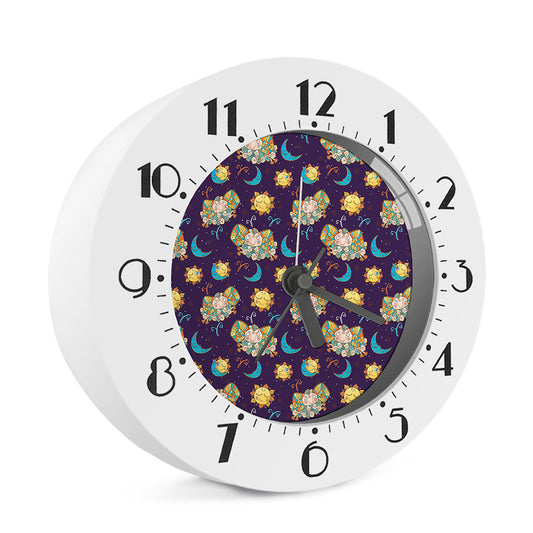 Cute Cartoon Aries Pattern Print Alarm Clock