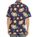 Cute Cartoon Aries Pattern Print Aloha Shirt