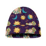 Cute Cartoon Aries Pattern Print Beanie
