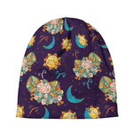Cute Cartoon Aries Pattern Print Beanie