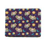 Cute Cartoon Aries Pattern Print Bifold Wallet