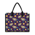 Cute Cartoon Aries Pattern Print Canvas Tote Bag