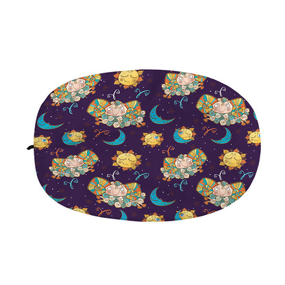 Cute Cartoon Aries Pattern Print Car Side Mirror Covers