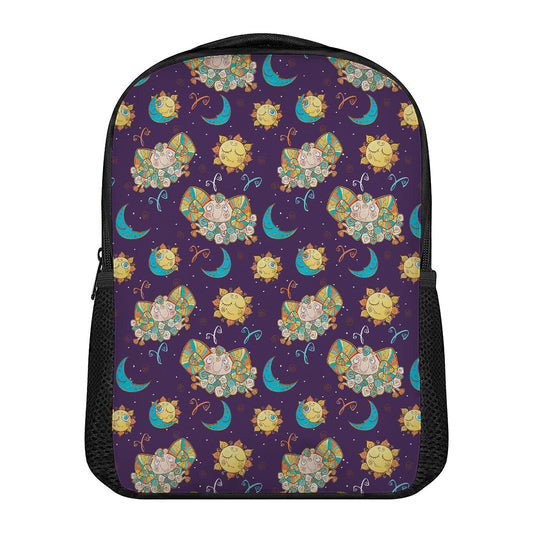 Cute Cartoon Aries Pattern Print Casual Backpack