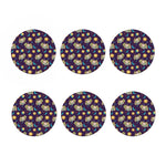 Cute Cartoon Aries Pattern Print Coaster Set