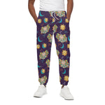 Cute Cartoon Aries Pattern Print Cotton Pants
