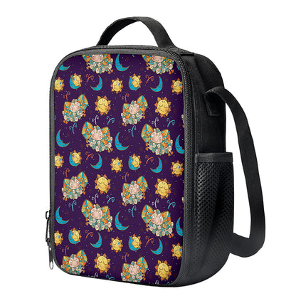 Cute Cartoon Aries Pattern Print Crossbody Lunch Bag
