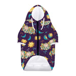 Cute Cartoon Aries Pattern Print Dog Zip Up Hoodie