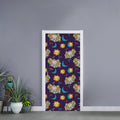 Cute Cartoon Aries Pattern Print Door Sticker