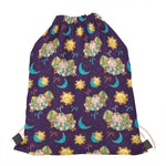 Cute Cartoon Aries Pattern Print Drawstring Bag