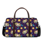 Cute Cartoon Aries Pattern Print Duffle Bag