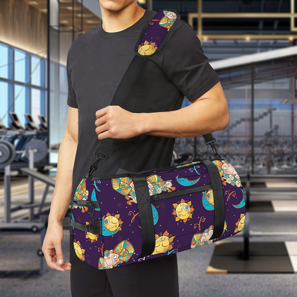 Cute Cartoon Aries Pattern Print Gym Bag