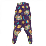 Cute Cartoon Aries Pattern Print Hammer Pants